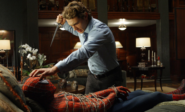 Spiderman 2 movie image Tobey Maguire and James Franco