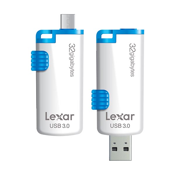 Lexar JumpDrive M20, micro-USB 3.0 2-en-1 pour smartphones et tablettes Android