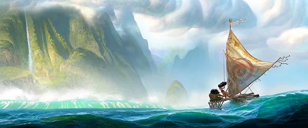 MOANA : un premier concept art pour le nouveau film des studios d'animation Disney