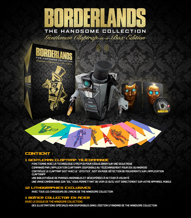 Présentation de l’Edition Borderlands: The Handsome Collection Gentleman Claptrap-in-a-Box