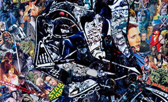 Galerie Arludik vend aux enchères l'oeuvre hommage à Star Wars de Mr Garcin