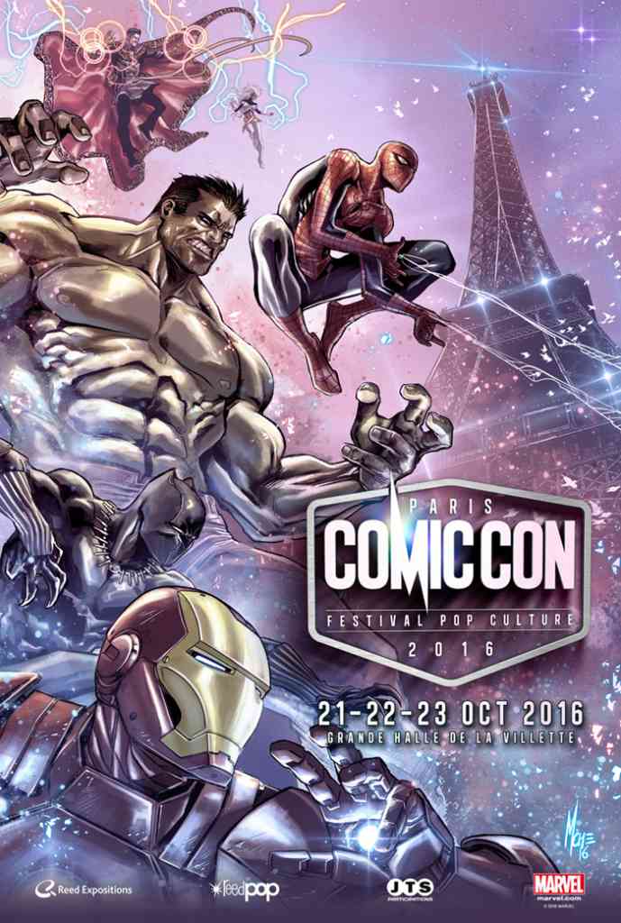 Le Comic Con Paris 2016 dévoile son affiche signée Marco Checchetto